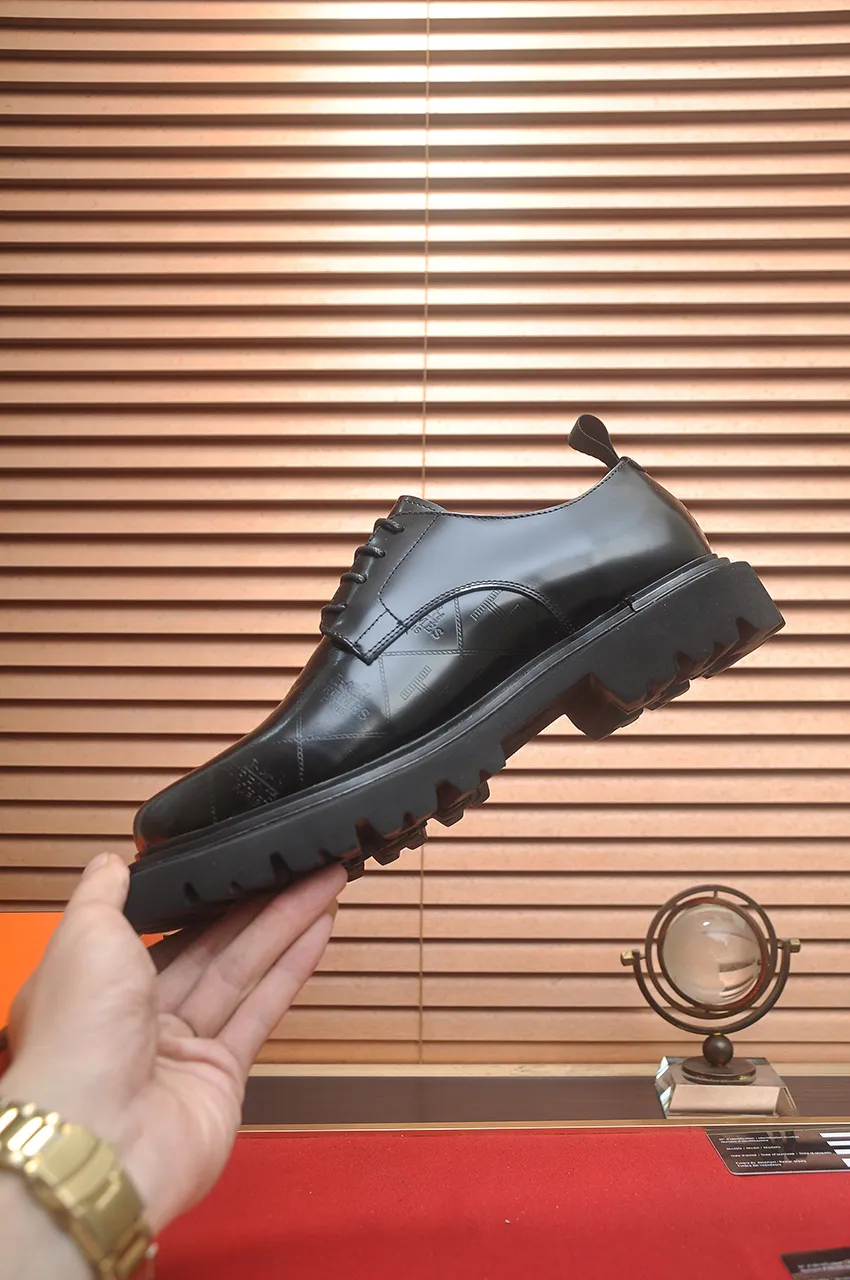 Men's men's shoes 💰720💶【[Hermes HERMES】】(High-end Niuli) New 🍀 HERMES - top version of classic casual leather shoes! Made of imported original cowhide, the inner top layer is comfortable cowhide lining! Original wear-resistant rubber foam outsole! High quality products! Code number 38-45 (45 customized)